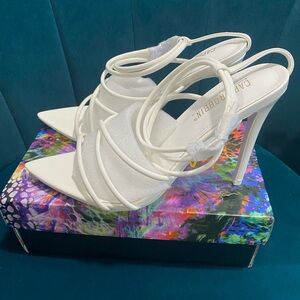 Cape Robbin White Strappy Heels